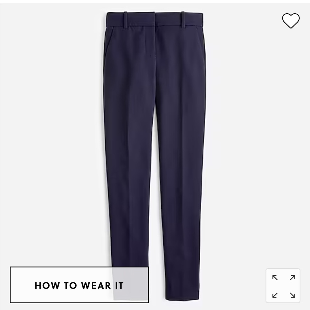 J. Crew Full length Cameron Pant.  Navy. Size 16. Excellent condition!